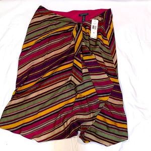 NWT RALPH LAUREN COLORFUL FLOWY SKIRT